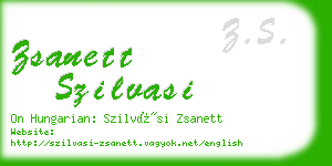 zsanett szilvasi business card